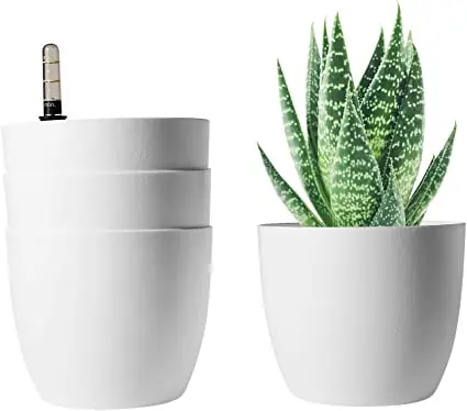 Complete Self-Watering Pots Set of 4: 15cm